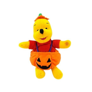 Vintage 1999 Disney Winnie the Pooh In A Pumpkin Halloween Plush Toy Mattel‎